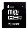 Apacer memory card, scheda di memoria Apacer miniSDHC Scheda Classe 2 4GB, scheda di memoria Apacer, Apacer 2 schede di memoria miniSDHC Scheda 4GB Class, il bastone di memoria Apacer, il bastone di memoria Apacer, Apacer miniSDHC Scheda 4GB Class 2, Apacer miniSDHC scheda di classe 2 Specifiche 4GB