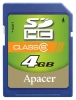 Apacer memory card, scheda di memoria Apacer 4Gb SDHC Class 6, scheda di memoria Apacer, Apacer 4Gb SDHC Class 6 memory card, memory stick Apacer, il bastone di memoria Apacer, Apacer 4Gb SDHC Class 6, Apacer SDHC 4Gb Class specifiche 6, Apacer 4Gb SDHC Classe 6