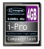 scheda di memoria integrata, scheda di I-Pro CompactFlash da 4 GB 40x, scheda di memoria integrata di memoria integrata, I-Pro CompactFlash 4GB Scheda di memoria integrata 40x, il bastone di memoria integrata, memory stick Integral, Integral I-Pro CompactFlash da 4 GB 40x, Integrale I-Pro CompactFlash 4G