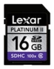 Scheda di memoria Lexar scheda di memoria Lexar Platinum II 100x SDHC 16GB, scheda di memoria Lexar Platinum 100x SDHC memory card Lexar 16GB II, Memory Stick Lexar Lexar Memory Stick, Lexar Platinum II 100x SDHC da 16 GB, Lexar Platinum II 100x SDHC 16GB specifiche, Le