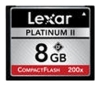 Scheda di memoria Lexar scheda di memoria Lexar Platinum II 200x CompactFlash 8 GB, scheda di memoria Lexar Lexar Platinum II 200x CompactFlash scheda di memoria da 8 GB, Memory Stick Lexar Lexar Memory Stick, Lexar Platinum II 200x CompactFlash 8 GB, Lexar Platinum II 200x Compact