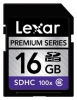 Scheda di memoria Lexar scheda di memoria Lexar 100X Premium SDHC classe 6 da 16GB, scheda di memoria Lexar Lexar 100X Premium SDHC classe 6 scheda di memoria da 16 GB, Memory Stick Lexar Lexar Memory Stick, Lexar 100X Premium SDHC classe 6 da 16 GB, Lexar 100X Premium SDHC classe 6 16GB sp