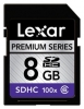 Scheda di memoria Lexar scheda di memoria Lexar 100X Premium SDHC classe 6 8GB, scheda di memoria Lexar Lexar 100X SDHC classe 6 scheda di memoria Premium 8 GB, Memory Stick Lexar Lexar Memory Stick, Lexar 100X Premium SDHC classe 6 8GB, Lexar 100X Premium SDHC classe 6 8GB specif