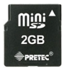 scheda di memoria Pretec, scheda di memoria Pretec miniSD da 2 Gb, scheda di memoria Pretec, Pretec miniSD memory card da 2GB, memory stick Pretec, Pretec memory stick, Pretec miniSD da 2 Gb, Pretec miniSD specifiche 2Gb, Pretec miniSD da 2 Gb