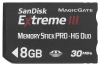 scheda di memoria Sandisk, scheda di memoria Sandisk Extreme III MS PRO-HG Duo 8GB, scheda di memoria Sandisk, Sandisk III PRO-HG Duo memory card 8GB Estrema MS, il bastone di memoria Sandisk, Sandisk memory stick, Sandisk Extreme III MS PRO-HG Duo 8GB, Sandisk Extreme III MS PRO-H
