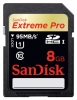 scheda di memoria Sandisk, scheda di memoria Sandisk Extreme Pro SDHC UHS Class 1 95MB/s 8 GB, scheda di memoria Sandisk, Sandisk Extreme Pro SDHC UHS Class 1 95MB/s scheda di memoria da 8 GB, Memory Stick Sandisk, Sandisk memory stick, Sandisk Extreme Pro SDHC UHS Class 1 95MB/s 8GB