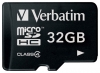 scheda di memoria Verbatim, scheda di memoria Verbatim microSDHC Class 4 32GB, scheda di memoria Verbatim, Verbatim microSDHC Class 4 Scheda di memoria 32GB, bastone di memoria Verbatim, Verbatim memory stick, Verbatim microSDHC Class 4 32GB, Verbatim microSDHC Class 4