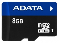 Scheda di memoria ADATA, scheda di memoria ADATA microSDHC UHS-I 8GB + microReader V3, scheda di memoria ADATA, ADATA microSDHC UHS-I 8GB + microReader scheda V3, il bastone di memoria ADATA, ADATA memory stick, ADATA microSDHC UHS-I 8GB + microReader V3, ADATA microSDHC UHS-I