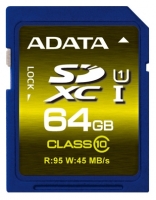 Scheda di memoria ADATA, scheda di memoria ADATA Premier Pro SDXC Class 10 UHS-I U1 64GB, scheda di memoria ADATA, ADATA Premier Pro SDXC Class 10 UHS-I U1 scheda di memoria da 64 GB, Memory Stick ADATA, ADATA memory stick, ADATA Premier Pro SDXC Class 10 UHS-I U1 64GB, ADATA Premie