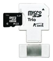 Scheda di memoria ADATA, scheda di memoria ADATA Reader Serie microSDHC Trio 16GB, scheda di memoria ADATA, microSDHC Trio Scheda di memoria 16GB ADATA Reader Series, il bastone di memoria ADATA, ADATA memory stick, ADATA Reader Serie microSDHC Trio 16Gb, ADATA microSDHC Serie Reader