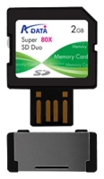 Scheda di memoria ADATA, scheda di memoria ADATA Super SD Duo 2GB 80X, scheda di memoria ADATA, ADATA Super Duo SD memory card da 2GB 80X, il bastone di memoria ADATA, ADATA memory stick, SD ADATA Super Duo 2GB 80X, ADATA Super SD Duo 2GB specifiche 80X, ADATA Super SD Duo 2GB 80X