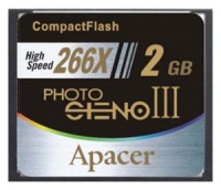 Apacer memory card, scheda di memoria Apacer Photo Steno III CF 266X 2GB, scheda di memoria Apacer, Apacer Photo Steno III 266X scheda di memoria CF da 2GB, il bastone di memoria Apacer, Apacer memory stick, Apacer Photo Steno III CF 266X 2GB, Apacer Photo Steno III CF 266X 2GB specif