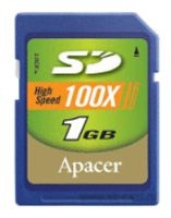 Apacer scheda di memoria, scheda di memoria Apacer Secure Digital Card 100x 1GB, scheda di memoria Apacer, Apacer Secure Digital Card 100x scheda di memoria da 1 GB, il bastone di memoria Apacer, il bastone di memoria Apacer, Apacer Secure Digital 100x 1GB, Apacer Secure Digital 100x 1GB sp