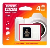 scheda di memoria Goodram, scheda di memoria Goodram SDC4GHC6GRR9, scheda di memoria Goodram, Goodram SDC4GHC6GRR9 memory card, memory stick Goodram, Goodram memory stick, Goodram SDC4GHC6GRR9, Goodram SDC4GHC6GRR9 specifiche, Goodram SDC4GHC6GRR9