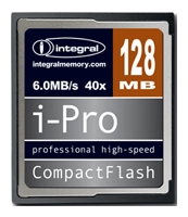 scheda di memoria integrata, scheda di I-Pro CompactFlash 40x 128Mb, scheda di memoria Integral Integral memoria, I-Pro CompactFlash scheda da 128 MB di memoria integrata 40x, memory stick integrale, memory stick Integral, Integral I-Pro CompactFlash 40x 128Mb, Integrale I-Pro CompactFl