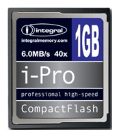 scheda di memoria integrata, scheda di memoria integrata I-Pro CompactFlash 1Gb 40x, scheda di memoria integrata, I-Pro CompactFlash 1GB Scheda di memoria integrata 40x, il bastone di memoria integrata, memory stick Integral, Integral I-Pro CompactFlash 1Gb 40x, Integrale I-Pro CompactFlash 1G