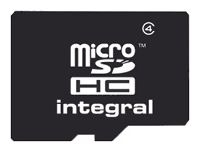 scheda di memoria integrata, scheda di memoria Integral microSDHC 4GB Class 4 + adattatore SD, scheda di memoria Integral, Integral microSDHC 4GB Class 4 + scheda SD adattatore memory, memory stick integrale, memory stick Integral, Integral microSDHC 4GB Class 4 + adattatore SD, Integr