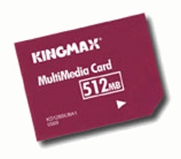Scheda di memoria Kingmax, scheda di memoria 512MB Kingmax MultiMedia Card, scheda di memoria Kingmax, Kingmax 512MB scheda di memoria MultiMedia Card, Memory Stick Kingmax, Kingmax Memory Stick, MultiMedia Card Kingmax 512MB, 512MB Kingmax MultiMedia specifiche della scheda, Kingma
