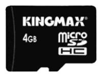 scheda di memoria Kingmax, la scheda di memoria microSDHC Class 2 Kingmax 4GB + Lettore USB, scheda di memoria Kingmax, Kingmax 4GB microSDHC Class 2 + scheda USB lettore di memory, memory stick Kingmax, Kingmax Memory Stick, Kingmax 4GB microSDHC Class 2 + USB Reader, Kingmax micro