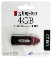 usb flash drive Kingston, USB flash Kingston DataTraveler 110 4GB, Kingston USB flash, flash drive Kingston DataTraveler 110 4GB, Thumb Drive Kingston, flash drive USB Kingston, Kingston DataTraveler 110 4 GB