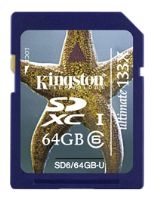 Scheda di memoria Kingston, Scheda di memoria Kingston SD6/64GB-U, scheda di memoria Kingston, Kingston SD6/memoria 64GB U-card, memory stick Kingston, Kingston memory stick, Kingston SD6/64GB-U, Kingston SD6/64GB U-specifiche, Kingston SD6/64 GB-U