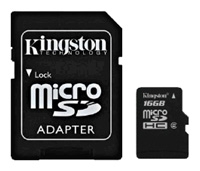 Scheda di memoria Kingston, Scheda di memoria Kingston SdC2/16GB, scheda di memoria Kingston, Kingston SdC2/scheda di memoria da 16 GB, Memory Stick Kingston, Kingston memory stick, Kingston SdC2/16GB, Kingston SdC2/specifiche 16GB, Kingston SdC2/16GB