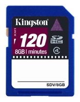 Scheda di memoria Kingston, Scheda di memoria Kingston SDV/8GB, scheda di memoria Kingston, Kingston SDV/Scheda di memoria 8GB, bastone di memoria Kingston, Kingston memory stick, Kingston SDV/8GB, Kingston SDV/specifiche 8GB, Kingston SDV/8GB