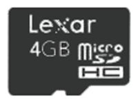 Scheda di memoria Lexar scheda di memoria Lexar Micro SDHC Class 4 4GB, scheda di memoria Lexar, micro 4 scheda di memoria Lexar SDHC Class 4 GB, Memory Stick Lexar Lexar Memory Stick, Lexar Micro SDHC Class 4 4GB, Lexar Micro SDHC Classe 4 Specifiche 4GB