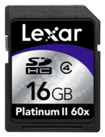 Scheda di memoria Lexar scheda di memoria Lexar Platinum II 60x SDHC 16GB, scheda di memoria Lexar Platinum 60x SDHC memory card Lexar 16GB II, Memory Stick Lexar Lexar Memory Stick, Lexar Platinum II 60x SDHC 16GB, Lexar Platinum II 60x SDHC 16GB specifiche, Lexar