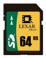 Scheda di memoria Lexar scheda di memoria Lexar Secure Digital da 64 MB, scheda di memoria Lexar Lexar scheda di memoria Secure Digital da 64 MB, Memory Stick Lexar Lexar Memory Stick, Secure Digital Lexar 64MB, Lexar Secure Digital specifiche 64MB, Lexar Secure Digital da 64 MB