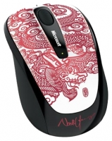 Microsoft Wireless Mobile Mouse 3500 Artist Edition Drago Rosso USB, Mobile Mouse 3500 Artist Edition Drago Rosso USB revisione senza fili di Microsoft, Microsoft Wireless Mobile Mouse 3500 Artist Edition Drago Rosso specifiche USB, le specifiche Microsoft Wire