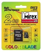 Scheda di memoria Mirex, scheda di memoria microSD da 2 GB Mirex + adattatore SD, scheda di memoria Mirex, Mirex microSD da 2GB + scheda SD adattatore memory, memory stick Mirex, Mirex memory stick, Mirex microSD da 2GB + adattatore SD, microSD da 2GB Mirex + SD adattatore specifiche, Mirex micr