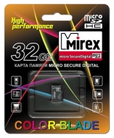 Scheda di memoria Mirex, scheda di memoria microSDHC Class Mirex 4 32GB, scheda di memoria Mirex, Mirex microSDHC Class 4 Scheda di memoria da 32 GB, Memory Stick Mirex, Mirex memory stick, Mirex microSDHC Class 4 32GB, Mirex microSDHC Class 4 32GB Specifiche, Mirex microSDHC Cl