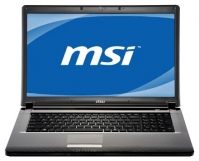 laptop MSI, notebook MSI CX720 (Core i3 350M 2260 Mhz/17.3