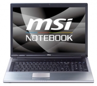 laptop MSI, notebook MSI EX720 (Core 2 Duo P7350 2000 Mhz/17.1