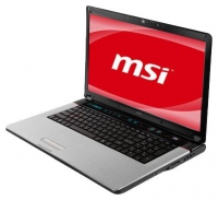 laptop MSI, notebook MSI GE700 (Core i3 350M 2260 Mhz/17