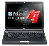 laptop MSI, notebook MSI GX400 (Core 2 Duo P7350 2000 Mhz/14.1