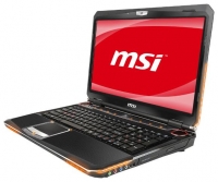 laptop MSI, notebook MSI GX660 (Core i7 740QM 1730 Mhz/15.6
