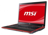 laptop MSI, notebook MSI GX740 (Core i5 430M 2260 Mhz/17.0