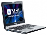 laptop MSI, notebook MSI PR210 (Athlon 64 X2 TK-53 1700 Mhz/12.0