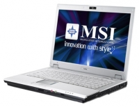 laptop MSI, notebook MSI PR400 (Core 2 Duo T5450 1660 Mhz/14.1