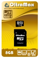 Scheda di memoria OltraMax, scheda di memoria microSDHC Class 10 OltraMax 8GB + adattatore SD, scheda di memoria OltraMax, OltraMax microSDHC Class 10 8GB + scheda di memoria SD adattatore, memory stick OltraMax, OltraMax memory stick, OltraMax microSDHC Class 10 8GB + SD adattarsi