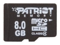 Scheda di memoria Patriot Memory, memoria della scheda Patriot Memory PSF8GMCSDHC4, Patriot memory card di memoria, Patriot Memory PSF8GMCSDHC4 memory card, memory stick Patriot Memory, Patriot Memory stick di memoria, Patriot Memory PSF8GMCSDHC4, Patriot Memory PSF8GMCSDHC4 sp