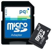 Scheda di memoria PQI, scheda di memoria micro SD PQI 512Mb + adattatore SD, scheda di memoria PQI, PQI micro SD 512Mb + scheda di memoria SD adattatore, memory stick PQI, PQI memory stick, PQI micro SD 512Mb + adattatore SD, PQI micro SD 512Mb + Specifiche adattatore SD, Micro SD PQI 5
