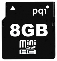 Scheda di memoria PQI, scheda di memoria PQI miniSDHC 8Gb classe 4, scheda di memoria PQI, PQI miniSDHC Scheda di memoria 8GB Class 4, bastone di memoria PQI, PQI memory stick, PQI miniSDHC 8Gb Classe 4, PQI miniSDHC 8Gb Classe 4 specifiche, PQI miniSDHC 8Gb Classe 4