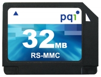 Scheda di memoria PQI, scheda di memoria PQI RS-MMC da 32 MB, scheda di memoria PQI, PQI RS-MMC scheda di memoria da 32 MB, memory stick PQI, PQI memory stick, PQI RS-MMC da 32 MB, PQI RS-MMC specifiche 32MB, PQI RS-MMC da 32 MB
