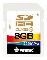 Pretec memory card, scheda di memoria SDHC Pretec 233X Pro Class 16 8 GB, scheda di memoria Pretec, Pretec SDHC 233X Pro Class 16 8 GB memory card, memory stick Pretec, Pretec memory stick, Pretec SDHC 233X Pro Class 16 8GB, Pretec SDHC 233X Pro Class 16 8GB SPECIFICHE