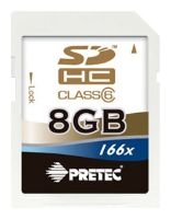 scheda di memoria Pretec, scheda di memoria SDHC Classe 6 Pretec 166X 8GB, scheda di memoria Pretec, Pretec SDHC Classe 6 166X 8GB memory card, memory stick Pretec, Pretec memory stick, Pretec SDHC Classe 6 166X 8GB, Pretec SDHC Classe 6 166X 8GB specifiche, Pretec SDHC Cl
