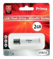 usb flash drive Prima, usb flash Prima Metallic Series 2GB, Prima usb flash, flash drive Prima Metallic Series 2GB, azionamento del pollice Prima, flash drive USB Prima, Prima Metallic Series 2GB