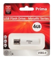 usb flash drive Prima, usb flash Prima Metallic Series 4 GB, Prima usb flash, flash drive Prima Metallic Series 4GB, azionamento del pollice Prima, flash drive USB Prima, Prima Metallic Series 4GB